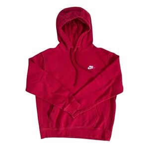 Nike Sportswear Red Club Fleece Pullover Hoodie Men’s Size M